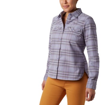 Columbia Overhemd Dames, Silver Ridge Long Sleeve Flannel Top Gekleurd, 13HOQYVLP